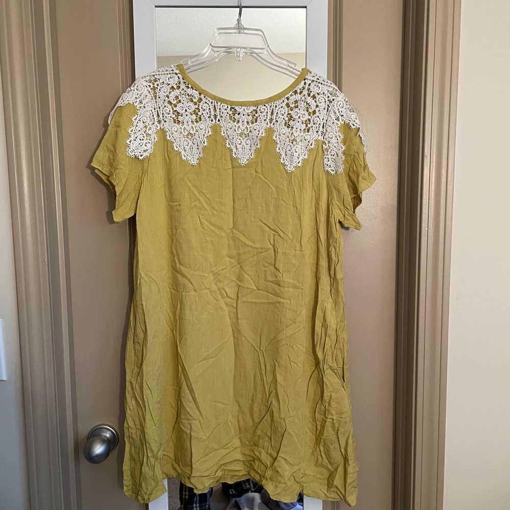 Boutique mustard dress